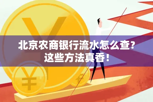 北京农商银行流水怎么查？这些方法真香！