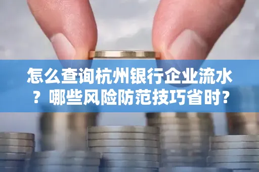 怎么查询杭州银行企业流水？哪些风险防范技巧省时？
