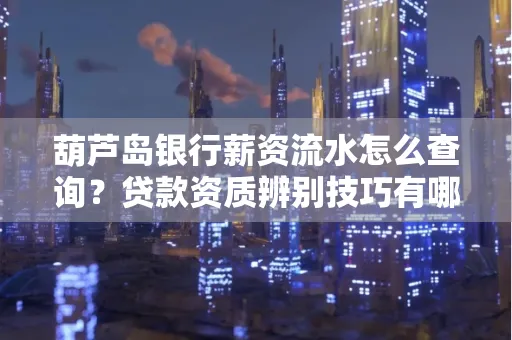 葫芦岛银行薪资流水怎么查询？贷款资质辨别技巧有哪些？